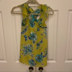 Blue and Green Zara Blouse